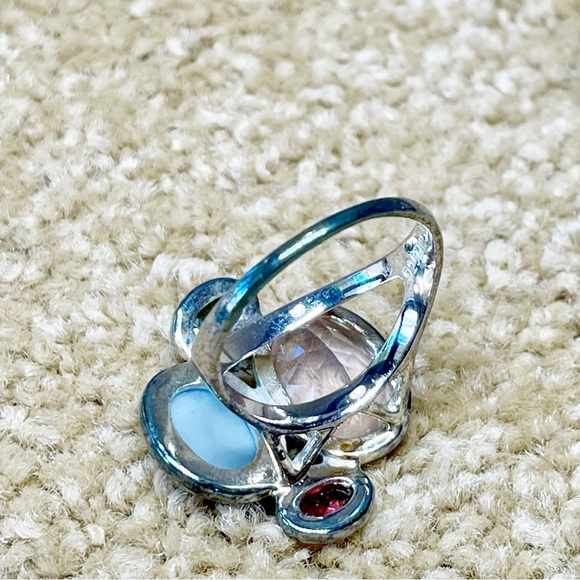 Druse and Sterling silver ring - Picture 3 of 10